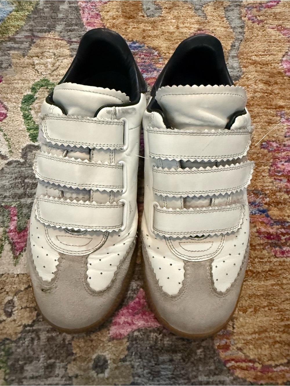 Isabel Marant Beth Leather Sneaker Sneakers White & Black EU 37